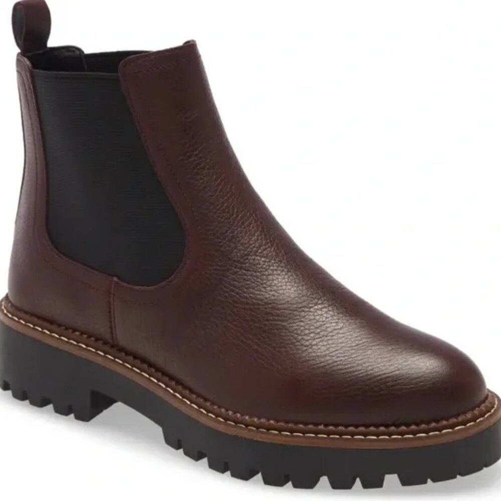 Burgundy Chelsea Boots- Water resistant Sz 11